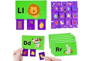 GRALAL Educational Toys for 2 3 4 5 Year Olds Boys Gifts, Back to School Matching Game Flash Card Learning Toys for Preschool Kindergarten, Montessori Sensory Toys for Autism - Christmas Xmas Gifts for Kids