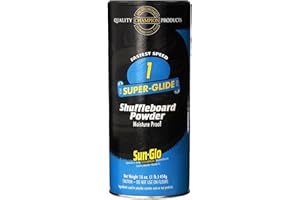 IMPERIAL Sun-Glo Speed 1 (Super Glide Wax) Shuffleboard Table Powder Wax 16 oz. Can with a Shuffleboard Sweep Bundle Option