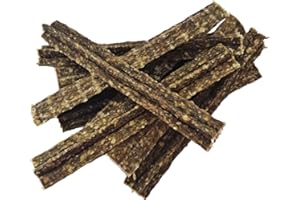 Masticables dentales Naturales para Perros Bounce and Bella: palitos masticables de Pollo, Ternera y té Verde de 100 g