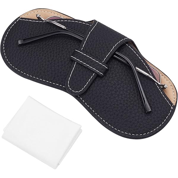 FIBOUND 2 Étuis à Lunettes en Cuir – Pochette de Voyage Plate avec Chiffon en Suède, Housse de Protection Souple pour Lunettes de Soleil & Correctrices, Accessoire Léger pour Femmes & Hommes FIBOUND 2 Étuis à Lunettes en Cuir – Pochette de Voyage Plate avec Chiffon en Suède, Housse de Protection Souple pour Lunettes de Soleil & Correctrices, Accessoire Léger pour Femmes & Hommes
