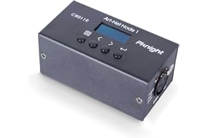 Pknight Bidirektionales ArtNet-DMX-Ethernet-Lichtsteuerungsinterface | Ein Universum (RDM nicht unterstützt) (CR011R-3pin)