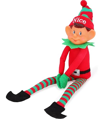 Toyland® Elves Behavin Badly - Set Di 2-12 Pollici Elfo Ragazza E Elfo Ragazzo Peluche Con Gambe - Foto 5