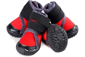IUOU Big Dog Zapatillas Antideslizantes Impermeables Grandes Botas de Perro Zapatos Mascotas Grandes, medianos y pequeños Perros Deportes al Aire Libre Escalada para Perros Antideslizantes