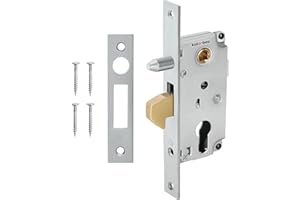 KOTARBAU® Serrure à crochet 72/30 serrure de porte coulissante à crochet Verrou à loquet Galvanisé Antirouille Plaque de verrouillag