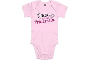 Shirtoo Supersüßer Baby Body Strampler Opas kleine Prinzessin für Mädchen als Geschenk zur Geburt/Erstausstattung