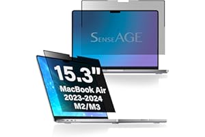 SenseAGE Magnetyczny filtr prywatyzujący do MacBooka Air 15,3" M2 /M3 (A2941/A3114), ochrona przed niebieskim światłem, antyodblaskowa ochrona ekranu, kompatybilny z Apple Mac Laptop 15 2023.2024