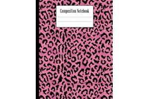 Cheetah Print Composition Notebook: 8.5 x 11 College Ruled , 120 Pages