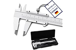 Retoo Retoo 150 mm stål analog mätare med låsskruv, vattenstänk och dammtät, Vernier mätare för hemmabruk, idealisk precisionsmätare för eldiga hem