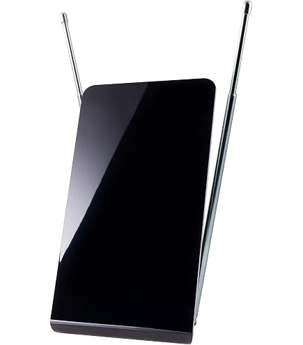 Wideskall Universal Indoor Rabbit Ear TV Antenna For HDTV Ready VHF UHF
