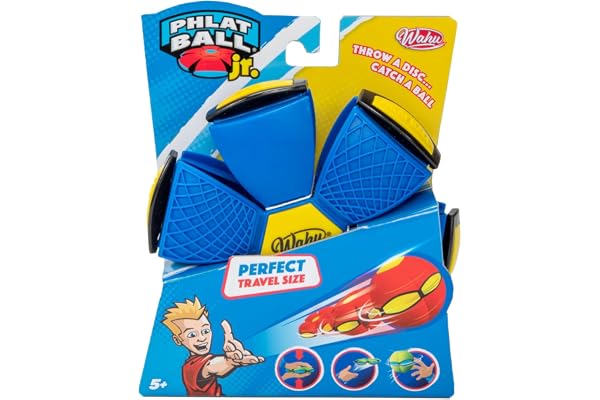 WAHU PHLAT BALL Junior - Slumpmässig färg - Flygande Mini Flygande Disk - Originalboll 10,2 cm - Utomhusspel för Barn från 6 år - Frisbee - 2 spelare - Miniversion
