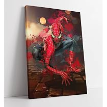 Stampa su tela da parete, motivo: Spiderman, film Marvel Marvel ...