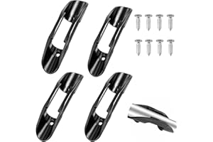 SUPOETRY N/S 4 Piezas Clip de Paleta Kayak, Adultos Unisex, Black, no