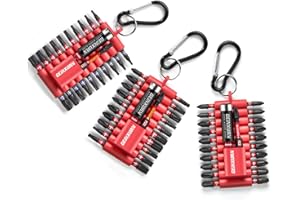 Geinxurn 25mm/50mm Mischen Bit Set 66 Stück (PH/PZ/TX/Hex/SL) S2 Stahl Sechskantschaft Magnetische Schlagfester Schrauberbitsatz mit Bit-Halter und Aufbewahrungsbox