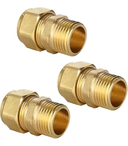 Lot De 20 Raccords à Visser - Raccord Avec Filetage Extérieur 1/2" Pour Tube Composite En Aluminium, Raccord à Vis 20 X 2, DVGW