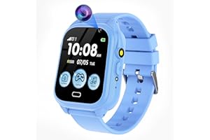 RUOPOEM Kids Smart Watch Boys Girls, Smart Watch for Kids with 26 Games, Kids Watch with Camera Music Player Video Alarm Step Counter Flashlight, Smartwatch Toys Birthday Gifts for Kids 3-12 Years Old