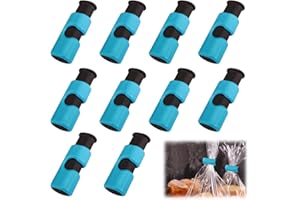 SINSEN Verschlussclips Für Beutel,10 Stück Blau Verschlussklammern Für Tüten Wiederverwendbar Gefrierbeutel Clips Dauerhaft Tütenverschluss Für Zuhause Küche Büro