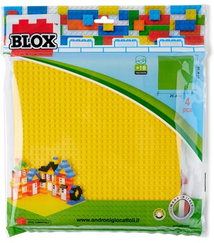 Simba Blox 20 Bauplatten Mit 32 Noppen – 4 Farben, Kompatibel Mit Gängigen Klemmbausteinen