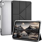 URUCHI [Kalem B&ouml;lmeli] iPad Pro 11 2024 Tablet Kılıfı, Siyah, M4 &Ccedil;ipli Apple Tablet Kabı, 4 Kademeli Katlanır Stand, Şeffaf P