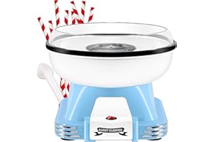 Machine à barbe à papa Gadgy pour la maison - Machine à barbe à papa pour le sucre ou les bonbons - Candy Floss Machine - Barbe à papa pour les fêtes d'enfants, les anniversaires - bleu