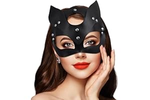 Takmor Catwoman Maske,katzen Maske Catwoman Kostüm für Damen Fuchs Maske Cat Woman Mask für Karneval Valentinstag Maskerade Kostüm Party Nachtclub
