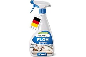 Gerobug Floh-Spray für Wohnung & Umgebung 500 ml mit Sofort-Effekt - Hochwirksames Mittel gegen Flöhe bei Hunden und Katzen - Starke Alternative zu Fogger gegen Flöhe