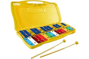 Oldmoom Professional Xylophone | Metal Chromatic Xylophone Instrument - Aluminum Material Music Enlightenment Tool for Easter, Thanksgiving, Holidays, New Year's Day, Birthday