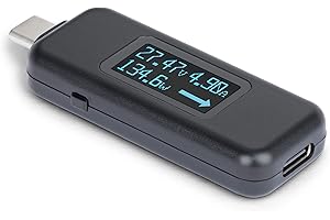 StarTech.com Tester mocy USB-C, multimetr cyfrowy, dwukierunkowy miernik napięcia i prądu, 240 W PD EPR, tester kabli/portów