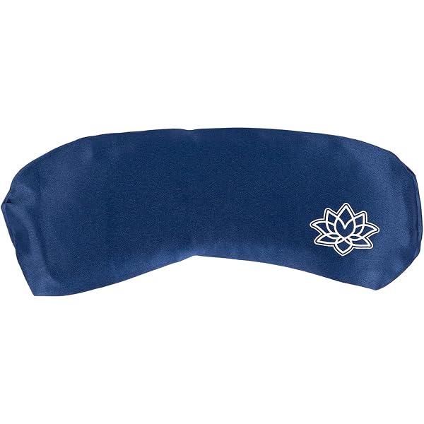 Coussin Pour Les Yeux Tvamm - Graines De Lin Et Lavande - 100% Coton - Chauffant Ou Rafraîchissant - 23x11 Cm