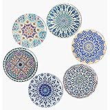 BOHORIA Premium Design Untersetzer 6er Set Dekorative Untersetzer fur Glas, Tassen, Vasen, Kerzen auf ihrem Holz-, Glas- oder