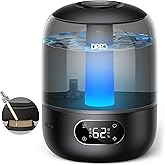 DREO Humidifier Babies 3L with Humidity Sensor, 26dB Quiet, Black | 30h Autonomy, Top-Fill Humidifier for Bedroom, Nursery, U