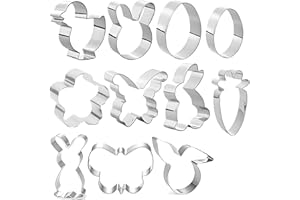 GUO-YING Tagliabiscotti di Pasqua, Formine Biscotti Pasqua, Formine per Biscotti Acciaio inox, Stampi Biscotti Pasqua Coniglio (11)