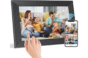 Produktabbildung: TSITSC Digitaler Bilderrahmen WLAN 10,1 Zoll 1920x1200 Full HD IPS Touchscreen, 32GB Speicher Foto Rahmen mit 