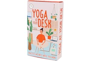 GIFT REPUBLIC Yoga à votre bureau | Yoga de bureau | Pack de cartes bien-être | Yoga sur chaise