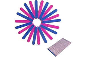 BODIIWULIU 100 mini limas de uñas de doble cara grano 180/240, portátil profesional de uñas files,Emery Boards lima de uñas, herramientas de peinado de uñas para el hogar y el salón