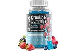 VITAFUSE LITE LVL - 60 x Mixed Berry Flavoured Creatine Gummies 4000mg - Creatine Monohydrate Gummies