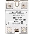 2PCS SSR-40AA 40A Solid State Relay Module AC-AC Input 90-250V AC Output 24-480V AC 3 poles (2)