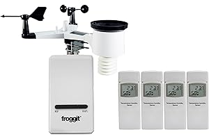 froggit DP1500 - Estación meteorológica inalámbrica por Internet (4 unidades)