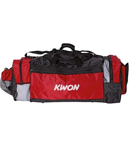 KWON 5017006 Taekwondo - Bolsa de Deporte (65 x 32 x 32cm), Color Negro