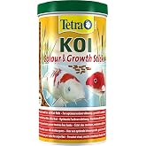 Tetra Pond Koi Sticks Colour &amp; Growth - Koi yem, doğal renk parlaklığı ve daha b&uuml;y&uuml;k Koi balıklarının sağlıklı b&uuml;y&uuml;mesi i&ccedil;in,