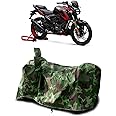 AARTRI - TVS Apache RTR 200 4V Race Edition 2.0 New BS6 Water Resistant - Dust Proof - Full Bike Scooty Two Wheeler Body Cover for TVS Apache RTR 200 4V Race Edition 2.0 (Green Multijungle)