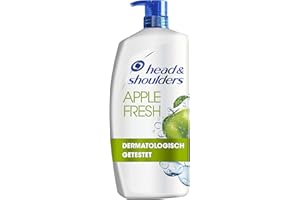 ‎HEAD & SHOULDERS Head & Shoulders XXL Apple Fresh Anti Schuppen Shampoo, Pumpspender, 72 Stunden Schutz Vor Schuppen, Juckreiz Und Trockenheit, Mit Langanhaltendem Apfelduft, Haarpflege, XXL Shampoo Spender, 900ml