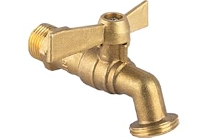 BOUTTE Boutté R15P Robinet de jardin laiton 1/4 tour manette papillon 15 x 21 Nez 20 x 27 - haute resistance