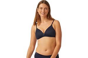 Naturana® Soft Bra without Underwire with Cup, Cup Size A–D, Optimal Fit and Maximum Support Thanks to Cut and Wide Straps, T-Shirt Bra for Women