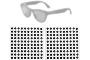 Fukaisu 200pcs Autocollants Occultants LED, Compatibles avec Lunettes Connectées Meta Skyler Headliner et RayNeo V3 Caches Occultants et Autocollants Gradateurs pour Lunettes Connectées