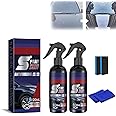 2pcs Multi-Functional Coating Renewal Agent Sets, 3 in 1 Ceramic Car Coating Spray, 120ML High Protection Quick Car Coating Spray, Nanotechnology Plastic Parts Refurbish Agent