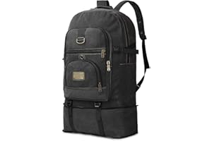 Auluda Zaino da viaggio da campeggio da 80 litri, zaino da trekking di grande capacità per arrampicata all'aperto, campeggio, caccia, attrezzi sportivi