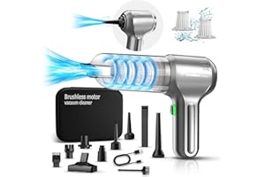 DiliDala Akku Handstaubsauger, 18000PA Tragbarer Handstaubsauger für Auto, 4 in 1 Staubabsaugung & Luftgebläse & Handpumpe & aufblasbar, Mini-Handstaubsauger für Auto, Haus, Büro, Sofa