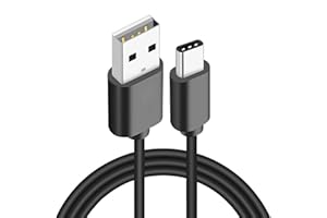 Suptig - Cavo di ricarica di tipo C, compatibilità for gopro hero 13, hero 12, hero 11, hero 10, hero 9/8/7/6/5/4/3/3+, hero Session Hero 2018, confezione da 2 (nero)