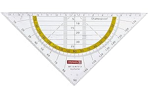 BRUNNEN Baier & Schneider - Escuadra de dibujo (para oficina y colegio, 160 cm), transparente