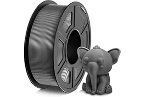 TECBEARS Filamento PETG 1.75mm Grigio, Filamento per Stampante 3D PETG a Forte Tenacità, Bobina da 1kg, Dimensionale +/- 0,02 mm, Adatto per la Maggior parte delle Stampanti FDM